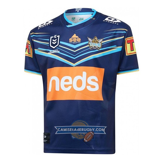 Camiseta Gold Coast Titans Rugby 2020 Local